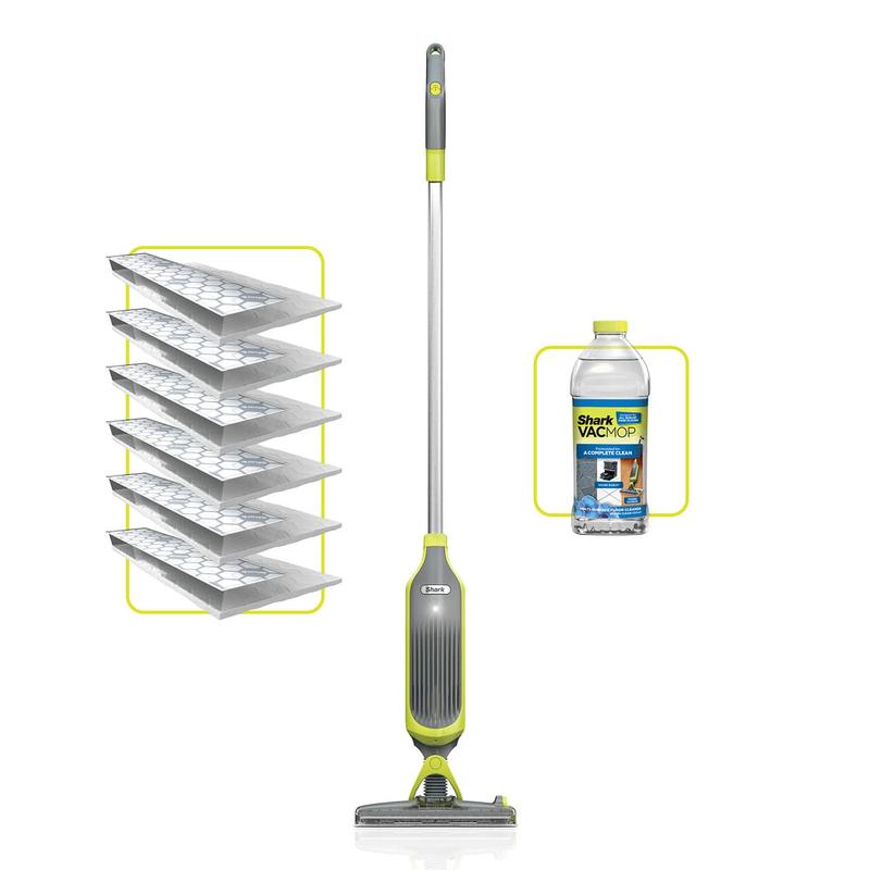 2-in-1 Cordless Hard Floor Vacuum & Spray Mop, Lightweight Quick Cleaning with 6 Disposable Pads & Multi-Surface Floor Cleaner